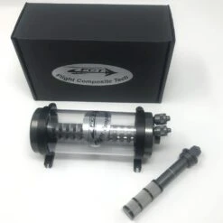 Clear Cylinder UAT, 200ml Air Trap, By Flight Composite Tech