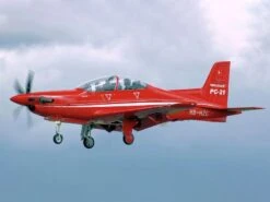 3.4m Pilatus PC-21 Turboprop PNP With Retracts, Lights And Servos, Swiss Red
