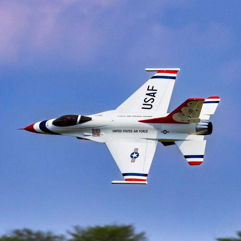 E-Flite F-16 Thunderbirds 80mm EDF BNF Basic, With AS3X And SAFE Select 3 E-Flite F-16 Thunderbirds 80mm EDF BNF Basic, With AS3X And SAFE Select