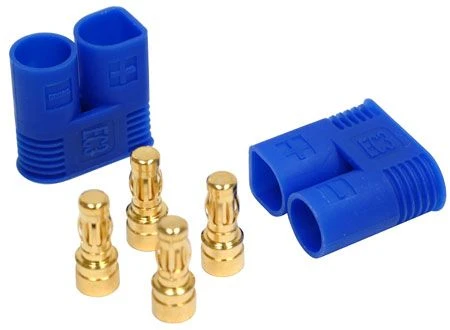 E-Flite Male EC3 Receiver Connector, 2 Pack 3 E-Flite Male EC3 Receiver Connector, 2 Pack
