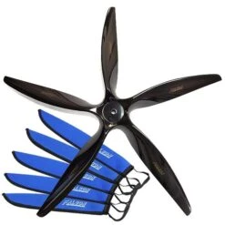 24x23.5 Carbon Fiber 5-Blade Propeller, With FREE Prop Covers, By Falcon