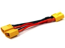 XT60 Parallel 2-Battery Connecter Adapter Wire Harness, By Integy