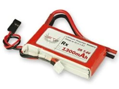 Jeti USA 1300mAh 2S 7.4V Receiver LiPo Battery