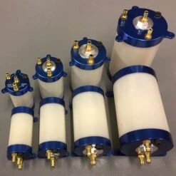 Large UAT, 8.8 Oz Air Trap V2, Vertical Mount, 1/8" Fittings With Single Outlet