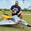 1.95m Mirage Turbine Jet PNP With Retracts, Lights And Servos, Silver/Yellow -Fashion Toy Store m y