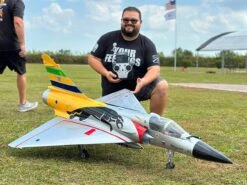 1.95m Mirage Turbine Jet PNP With Retracts, Lights And Servos, Silver/Yellow