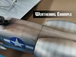 3.1m P-38 Lightning Twin Engine PNP With Retracts, Lights And Servos, Kozy Koza W/Weathering -Fashion Toy Store pkkwc