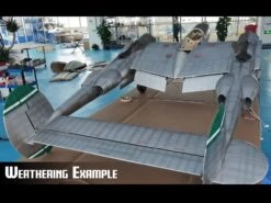 3.1m P-38 Lightning Twin Engine PNP With Retracts, Lights And Servos, Kozy Koza W/Weathering -Fashion Toy Store pkkwf