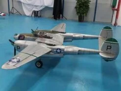 3.1m P-38 Lightning Twin Engine PNP With Retracts, Lights And Servos, Shady Lady
