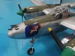 3.1m P-38 Lightning Twin Engine PNP With Retracts, Lights And Servos, Shady Lady -Fashion Toy Store slb