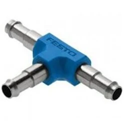 Barbed Tee Connector, Fits 6mm Tubing, By Festo
