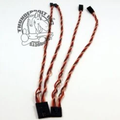 Multi-Servo Harness, 2 Servos, 6" Extensions (12" Total), By Thunderbolt RC 6 Multi-Servo Harness, 2 Servos, 6" Extensions (12" Total), By Thunderbolt RC -Fashion Toy Store trc msh 2 12a